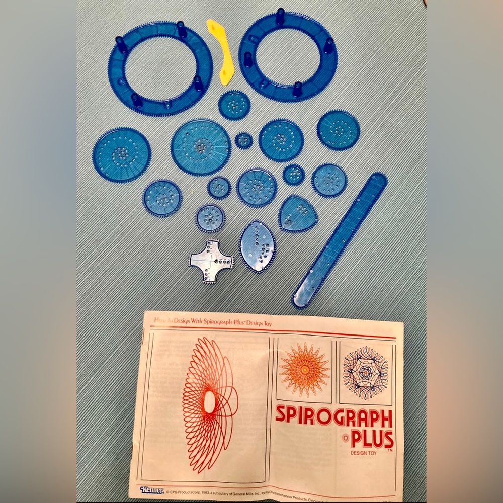 Vintage Spirograph Plus & Original Instruction Booklet